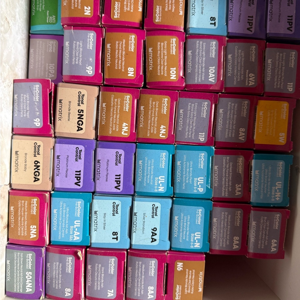 Matix Hair Color Box Collection - Purple, Pink, Blue
